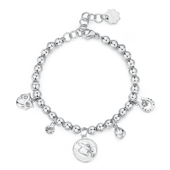 Bracciale donna Brosway Chakra in acciaio per la laurea con gufo BHKB205-1