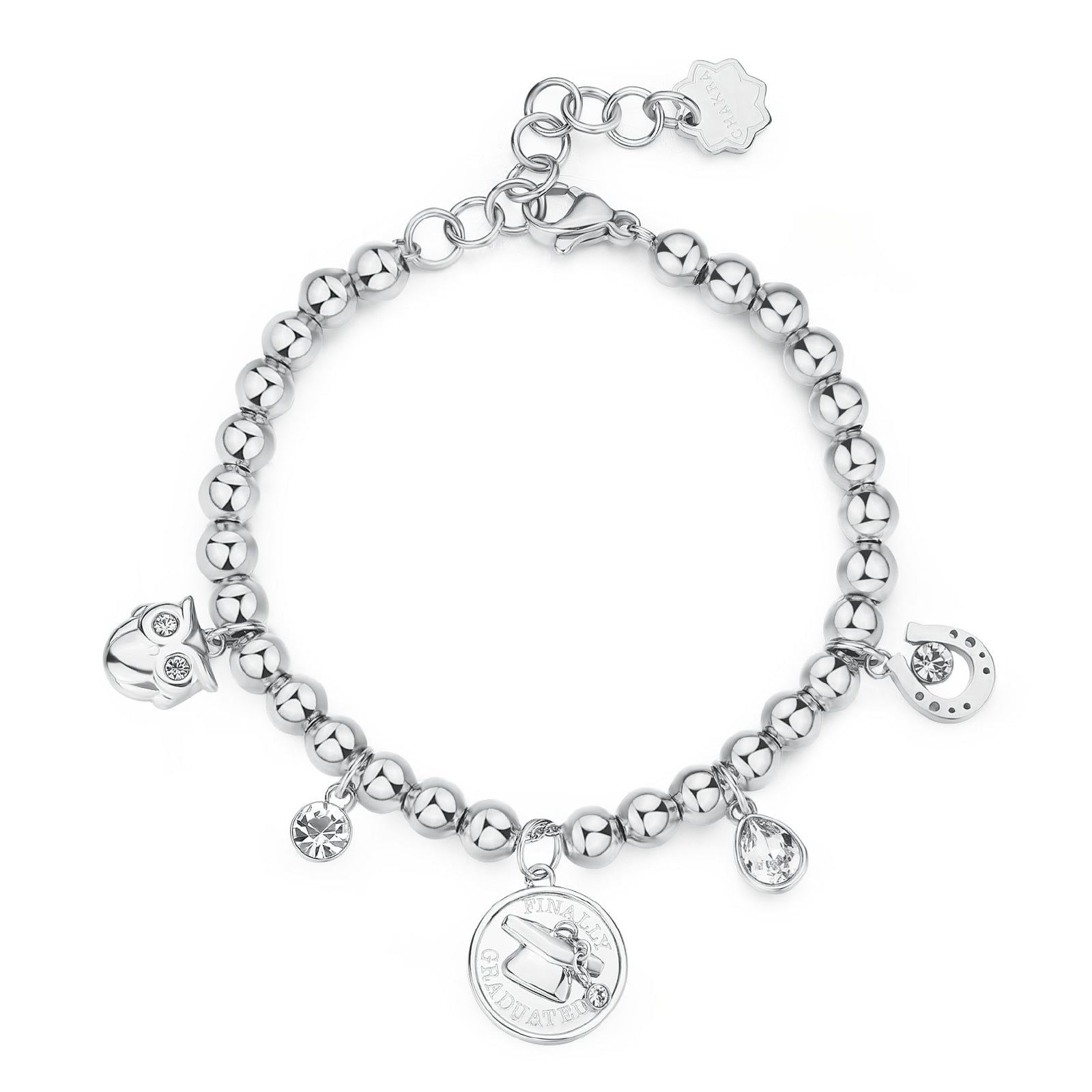 Bracciale donna Brosway Chakra in acciaio per la laurea con gufo BHKB205-1