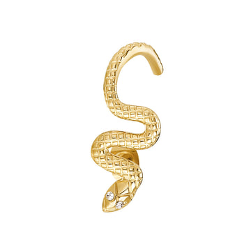 Orecchino singolo Brosway Chakra donna acciaio dorato a forma di serpente BHKE191-1