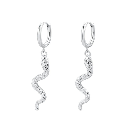 Orecchini pendenti Brosway Chakra donna acciaio con pendente serpente BHKE192-1