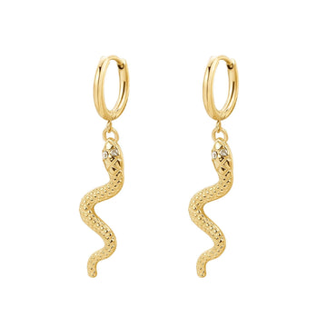 Orecchini pendenti Brosway Chakra donna acciaio dorato con e serpenti BHKE193-1