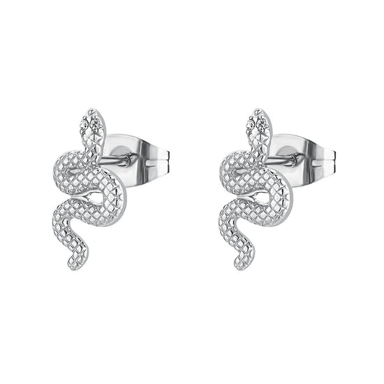 Orecchini a lobo Brosway Chakra donna acciaio a forma di serpente BHKE194-1