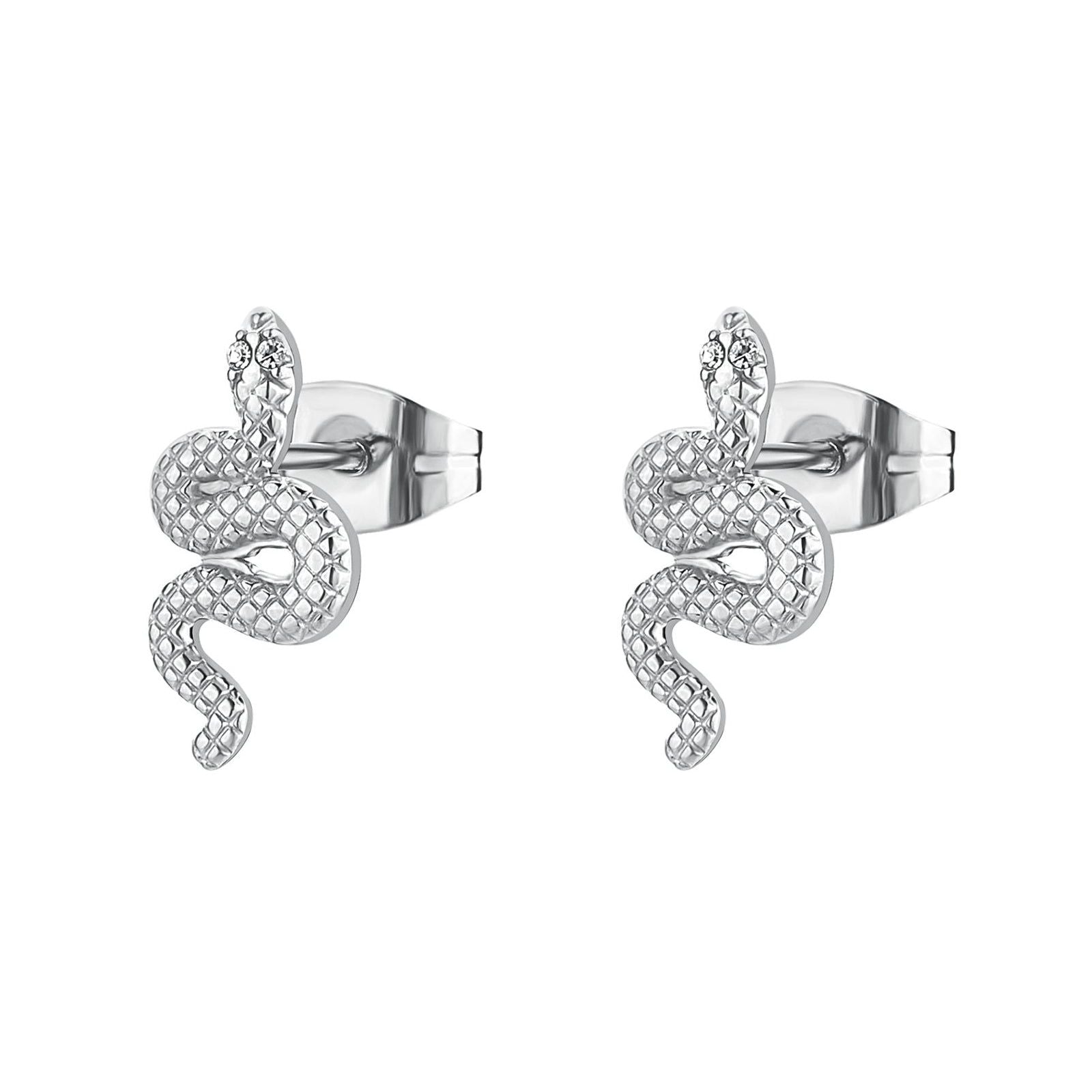 Orecchini a lobo Brosway Chakra donna acciaio a forma di serpente BHKE194-1