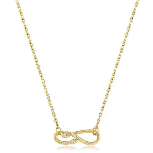 Collana girocollo Brosway Chakra donna acciaio dorato serpente intrecciato BHKN148-1