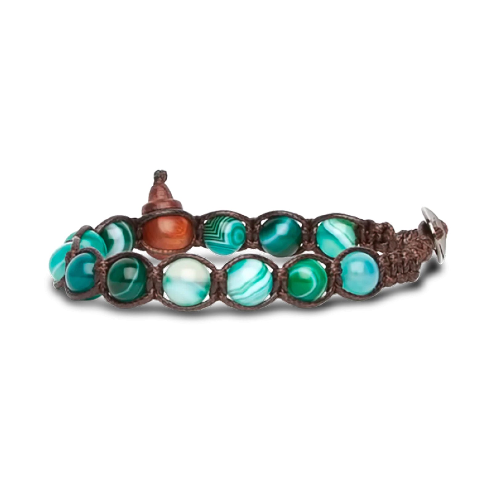 Bracciale Tamashii Tibet unisex Agata Verde Persia
