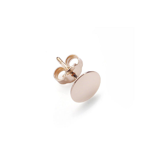 Mono orecchino tondo Burato Paillettes donna oro rosa diametro 8mm BN933-1