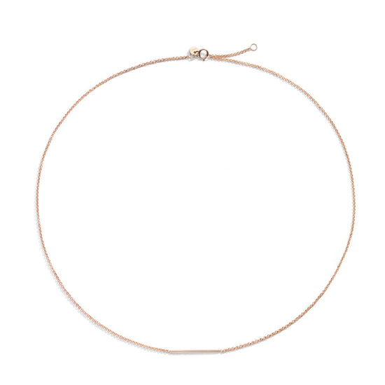 Collana donna Burato Linee ed Archi oro rosa linea rigida piccola BN944-1