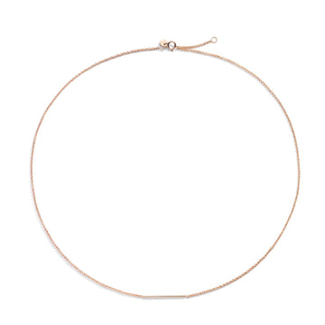 Collana donna Burato Linee ed Archi oro rosa linea rigida piccola BN944-1