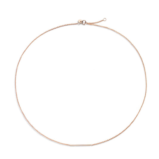 Collana donna Burato Linee ed Archi oro rosa linea rigida piccola BN944-1