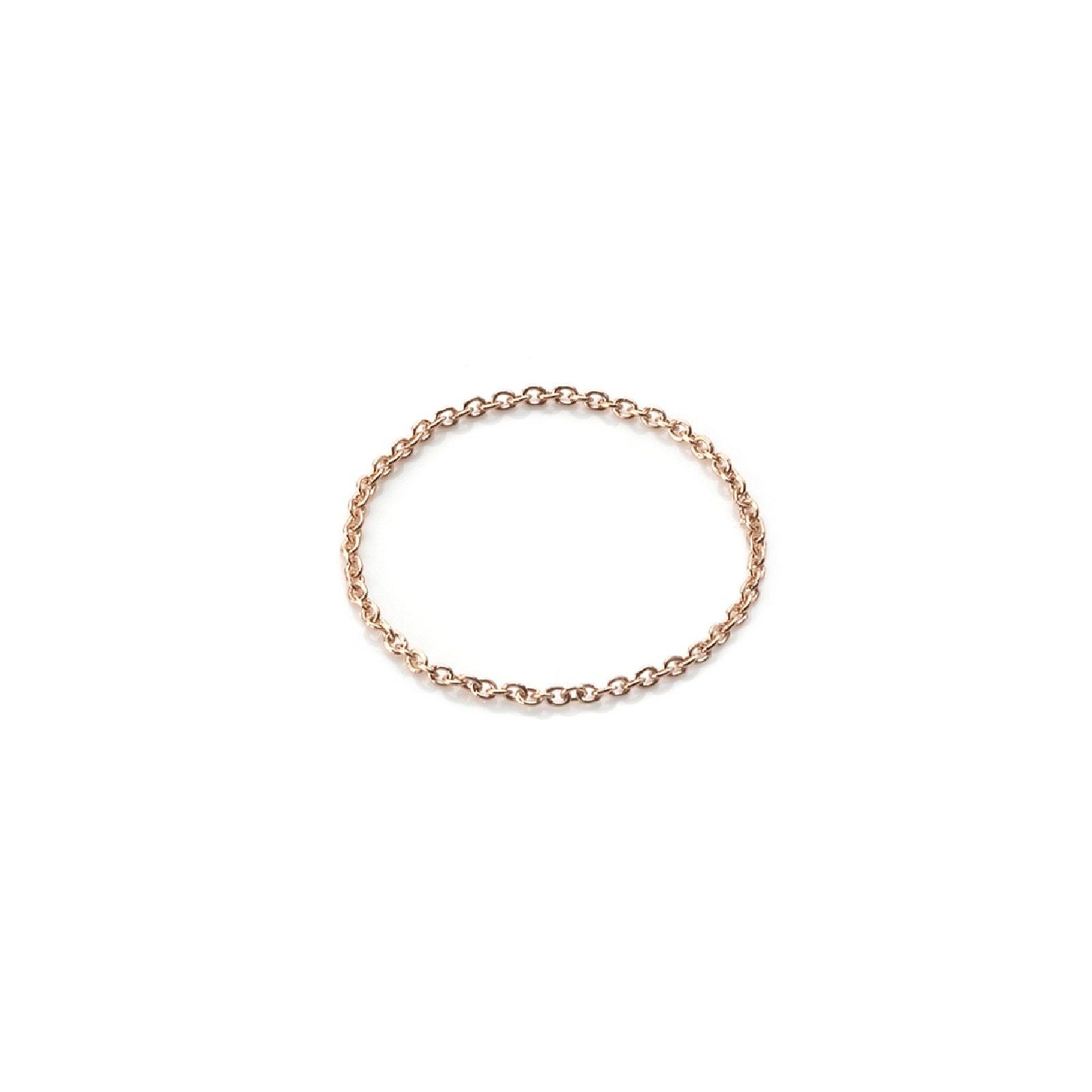 Anello Burato Linee ed Archi donna oro rosa con maglie sottili BN971-1