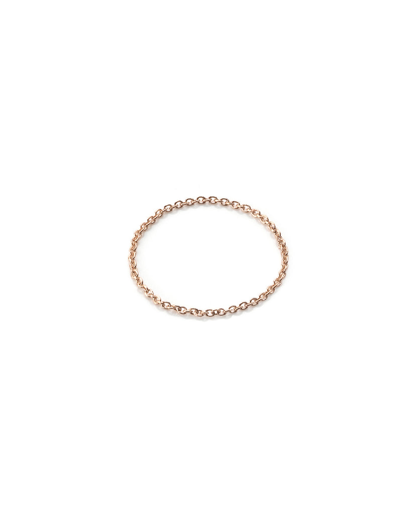 Anello della collezione Burato Linee ed Archi da donna in oro rosa 18kt realizzato con maglie sottili BN971