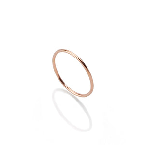 Anello fedina della collezione Burato Linee ed Archi da donna in oro rosa 18kt BN973