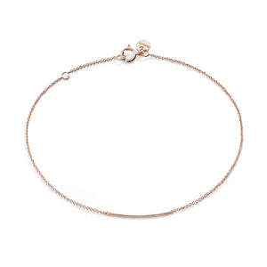 Bracciale catena Burato Linee ed Archi da donna in oro rosa 18kt con maglie sottili e arco rigido BN988