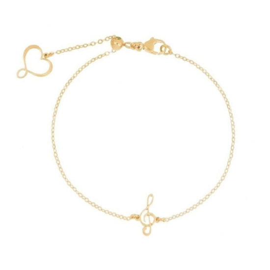 Bracciale donna Maman et Sophie Violino d'oro argento dorato chiave violino BPVIO1CHGI-1