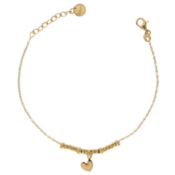 Bracciale donna Rue Des Mille I Sogni Son Desideri argento dorato con cuore BR-002-1SOG-CUO-AU-1
