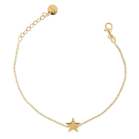 Bracciale donna Rue Des Mille I Sogni Son Desideri argento dorato con stella BR-002-CAT-STE-AU-1