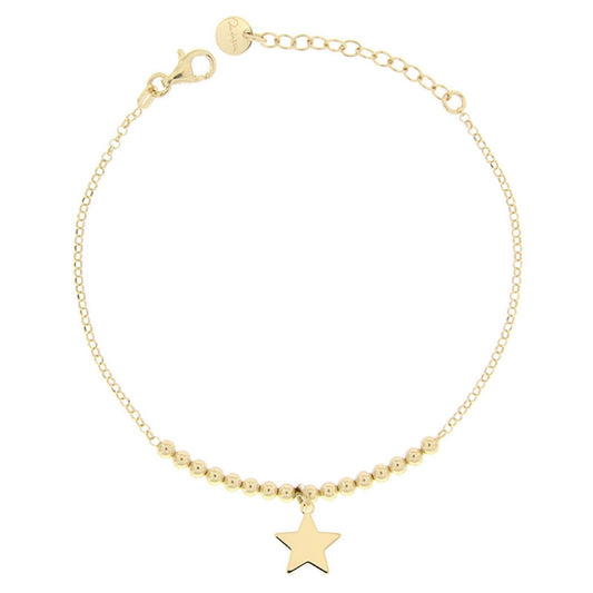 Bracciale donna Rue Des Mille I Sogni Son Desideri argento dorato stella grande BR-1SOGG-PL-STE-AU-1