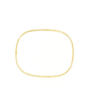 Bracciale rigido quadrato Fraboso Gioielli da donna in argento 925 con galvanica oro giallo e lavorazione sfaccettata BR03695PL