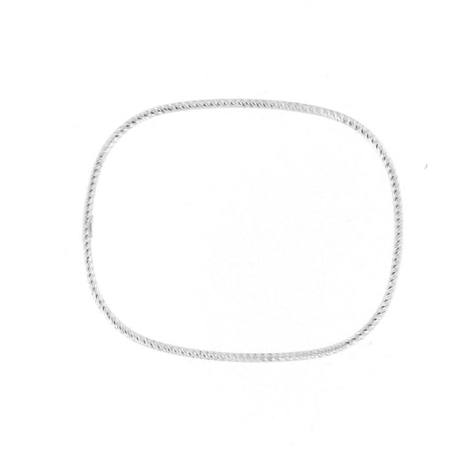 Bracciale donna rigido Fraboso Gioielli argento forma quadrata BR03695RH-1