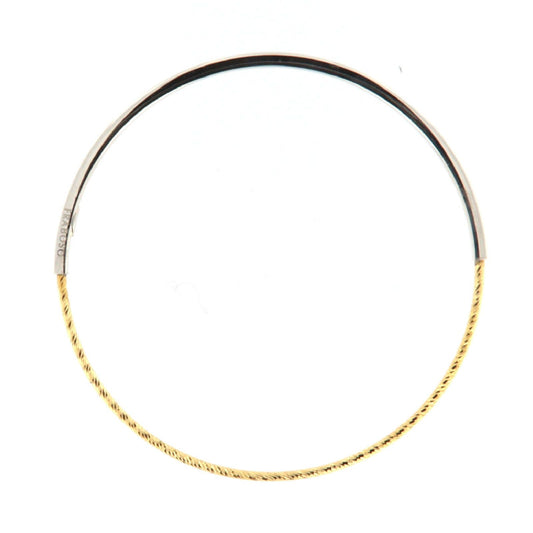Bracciale donna rigido Fraboso Gioielli argento bicolor oro BR03731BP-1