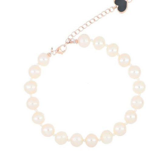 Bracciale donna Maman et Sophie Perla di Labuan argento rosé perle 8mm BRLABB-1