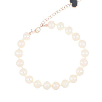 Bracciale donna Maman et Sophie Perla di Labuan argento rosé perle 8mm BRLABB-1