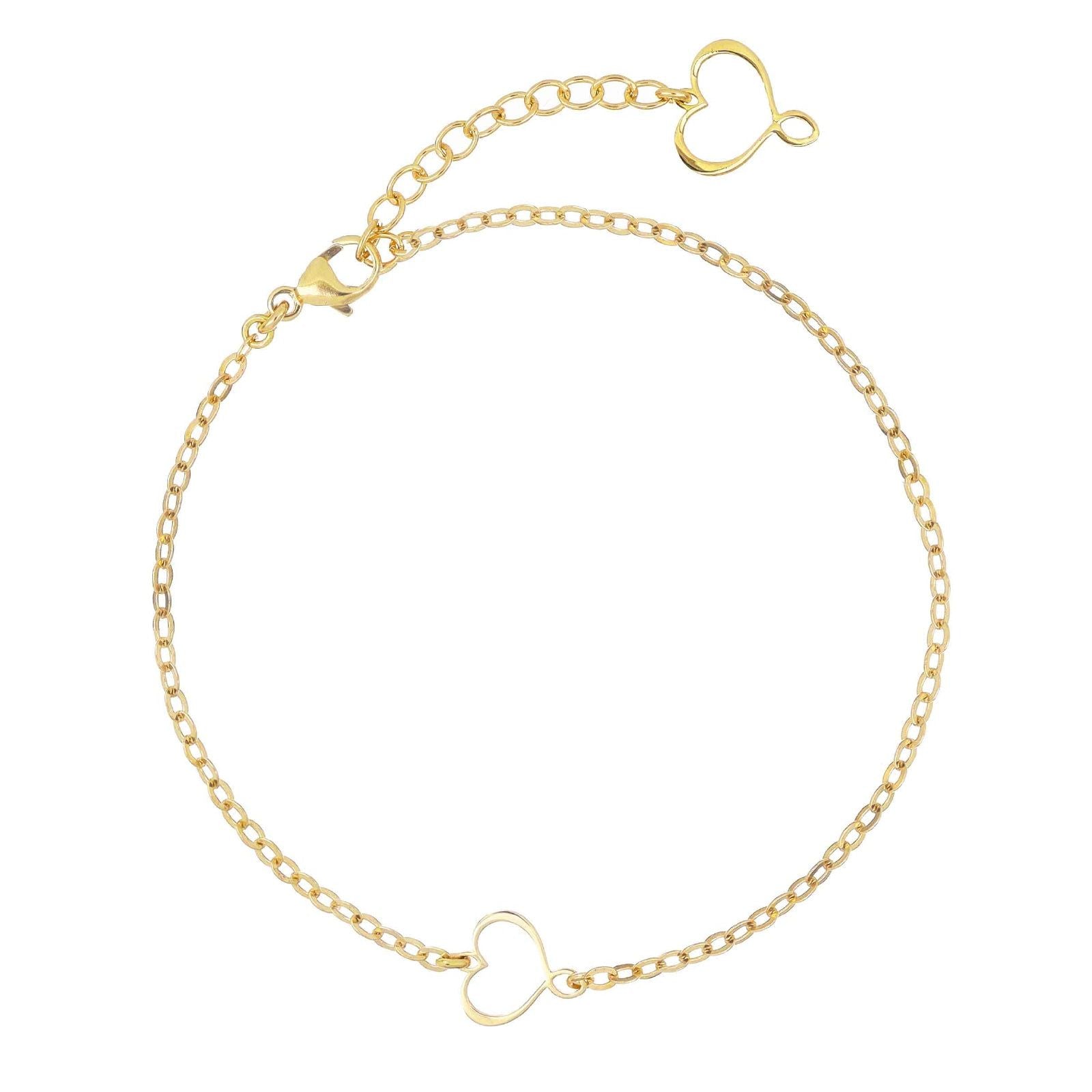 Bracciale donna Maman et Sophie Passpartout in argento oro con cuore BRPPTOVGI-1