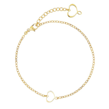 Bracciale donna Maman et Sophie Passpartout in argento oro con cuore BRPPTOVGI-1