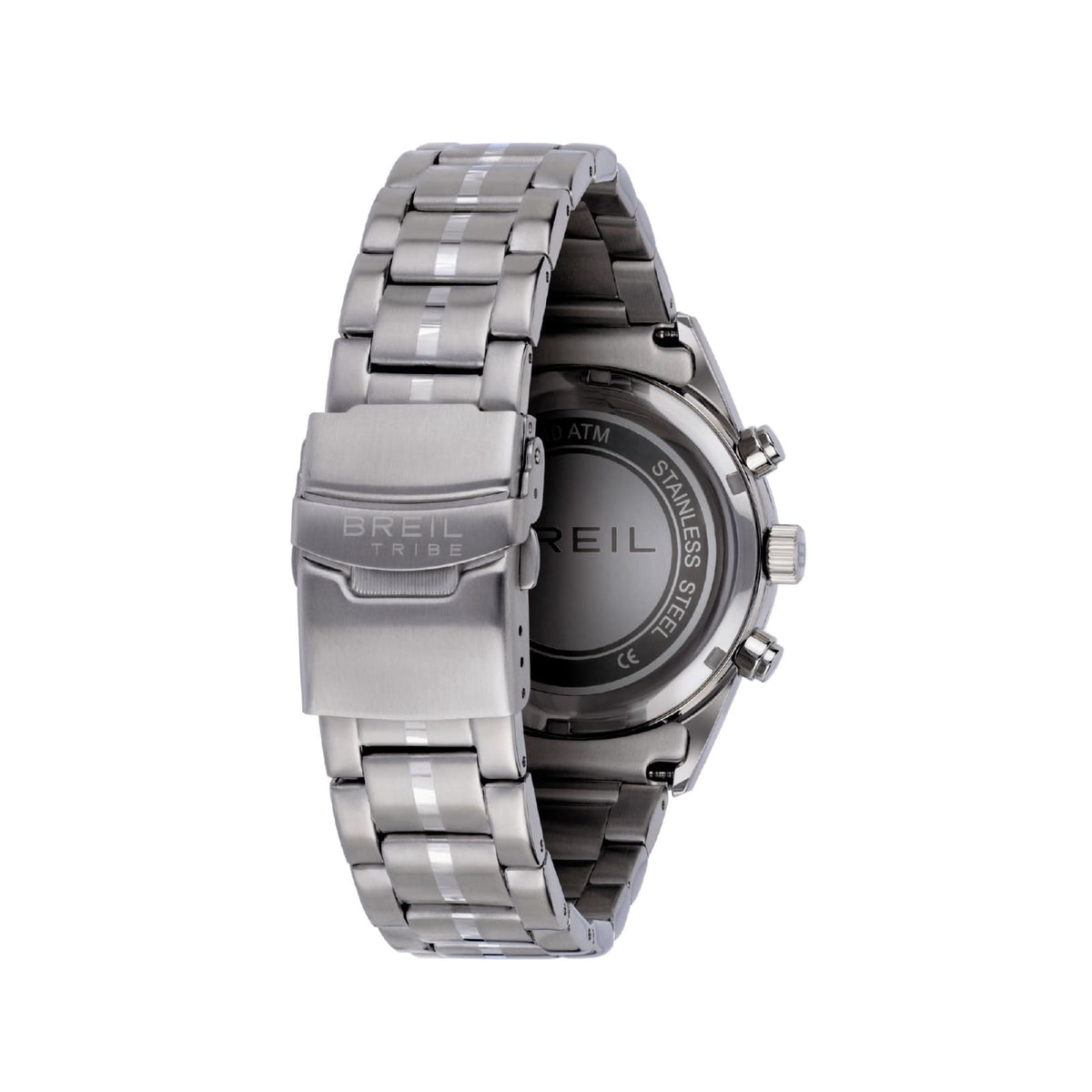 Orologio cronografo Breil Captain in acciaio quadrante nero MISURA UNICA