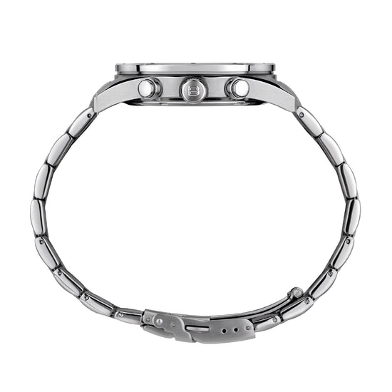 Orologio cronografo Breil Captain in acciaio quadrante nero MISURA UNICA