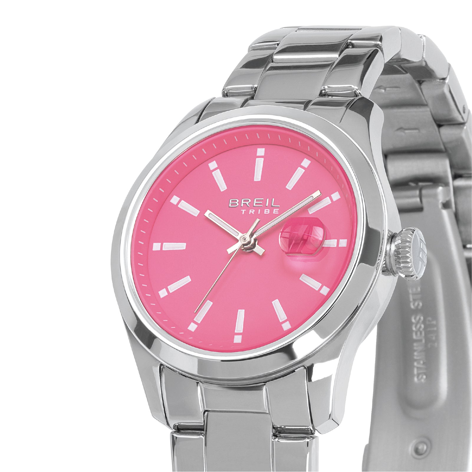 Orologio solo tempo donna Breil in acciaio quadrante rosa MISURA UNICA