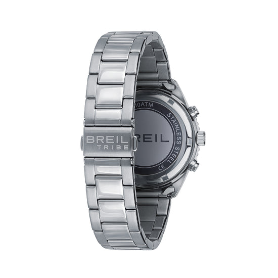 Orologio crono uomo Breil in acciaio quadrante blu e nero MISURA UNICA