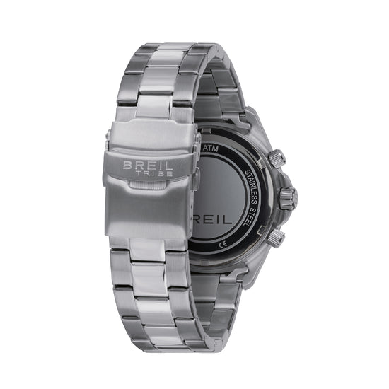 Orologio crono uomo Breil in acciaio quadrante nero 43mm MISURA UNICA