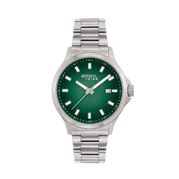 Orologio solo tempo uomo Breil Kai in acciaio con quadrante sfumato verde 41 mm