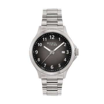 Orologio solo tempo uomo Breil Kai in acciaio con quadrante sfumato antracite 41 mm MISURA UNICA