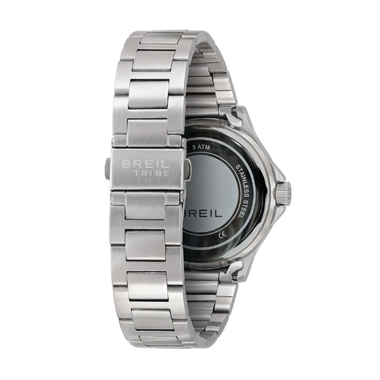 Orologio solo tempo uomo Breil Kai in acciaio con quadrante sfumato antracite 41 mm MISURA UNICA