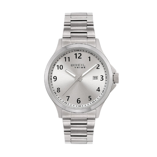 Orologio solo tempo uomo Breil Kai in acciaio con quadrante argento 41 mm MISURA UNICA