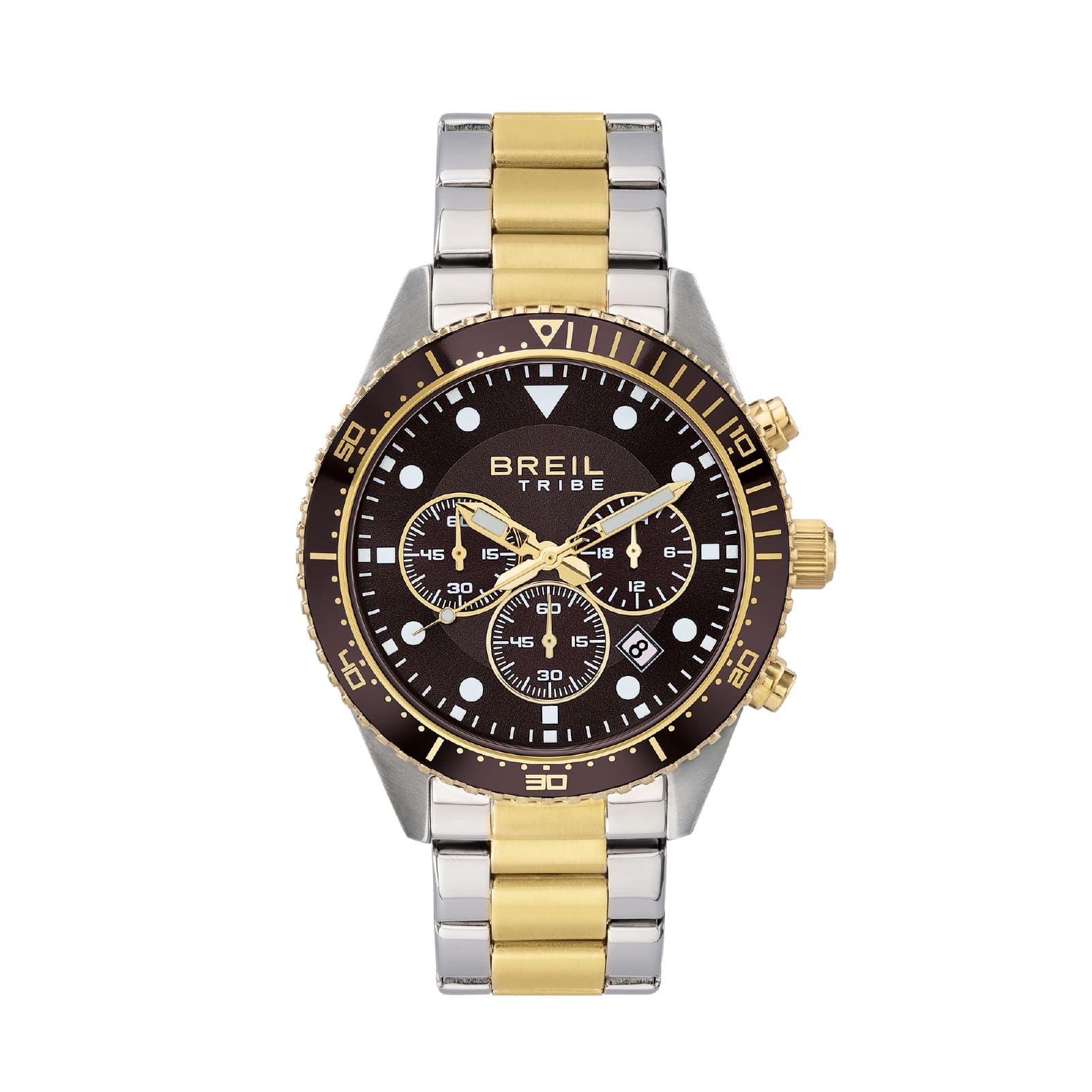 Orologio cronografo Breil Sail in acciaio bicolor da uomo MISURA UNICA