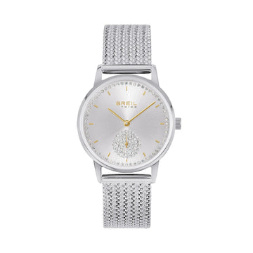 Orologio solo tempo Breil Drop in acciaio quadrante argento MISURA UNICA