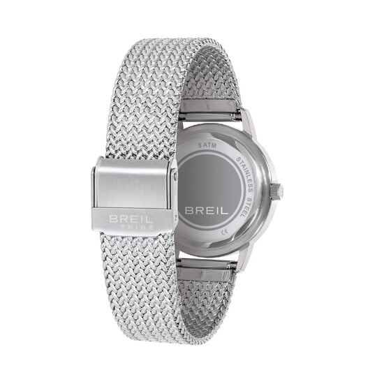 Orologio solo tempo Breil Drop in acciaio quadrante argento MISURA UNICA