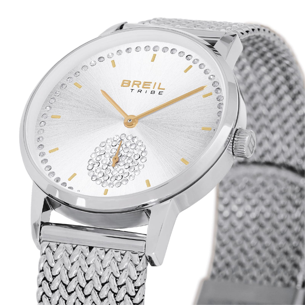 Orologio solo tempo Breil Drop in acciaio quadrante argento MISURA UNICA