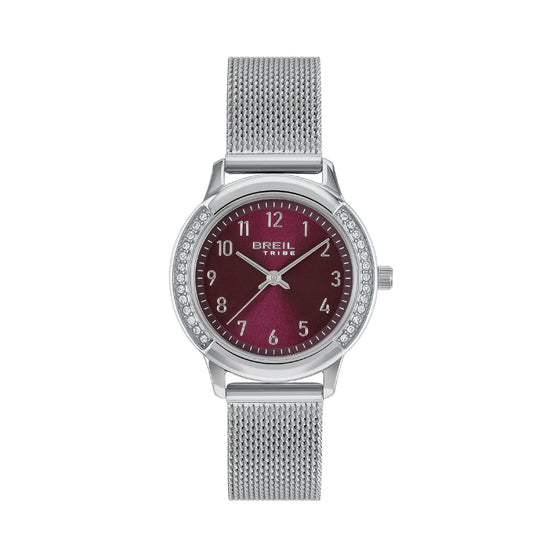 Orologio Breil Eye To Eye in acciaio quadrante bordeaux donna MISURA UNICA
