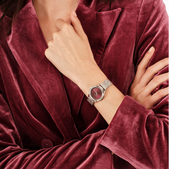 Orologio Breil Eye To Eye in acciaio quadrante bordeaux donna MISURA UNICA