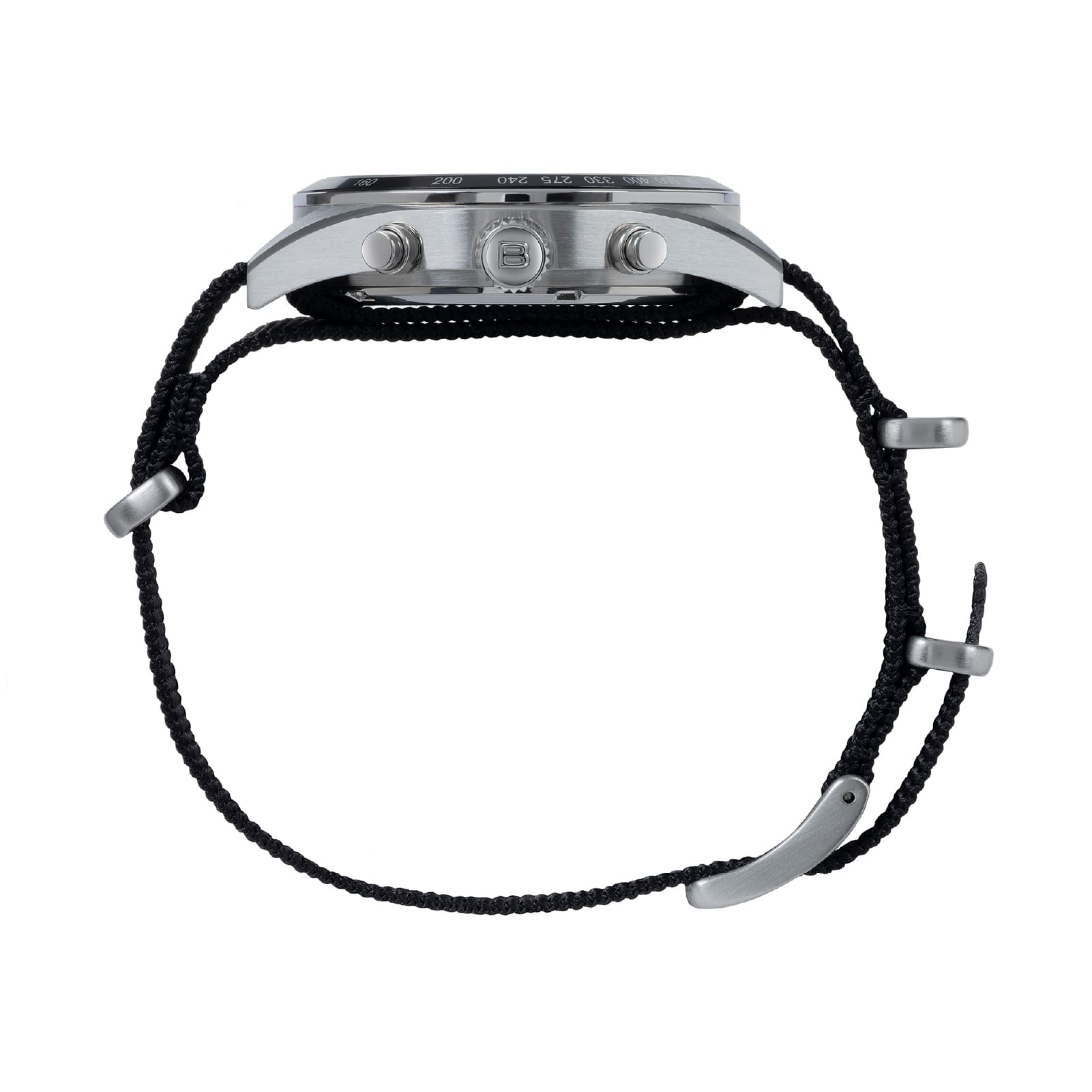 Orologio cronografo Breil Echo in acciaio e nylon nero uomo MISURA UNICA