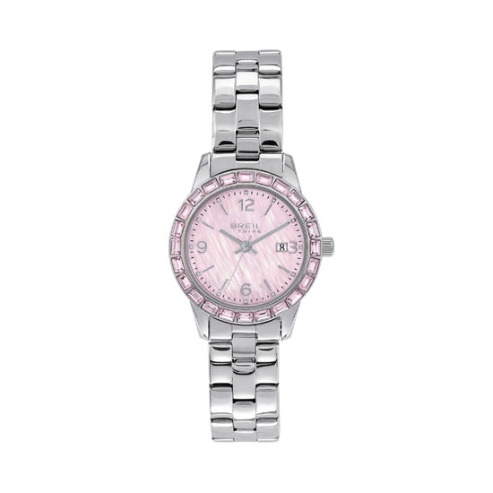 Orologio solo tempo Breil Glow and Go in acciaio e rosa MISURA UNICA