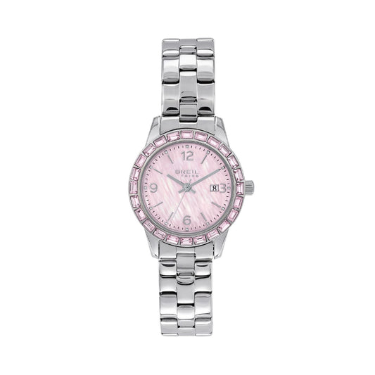 Orologio solo tempo Breil Glow and Go in acciaio e rosa MISURA UNICA