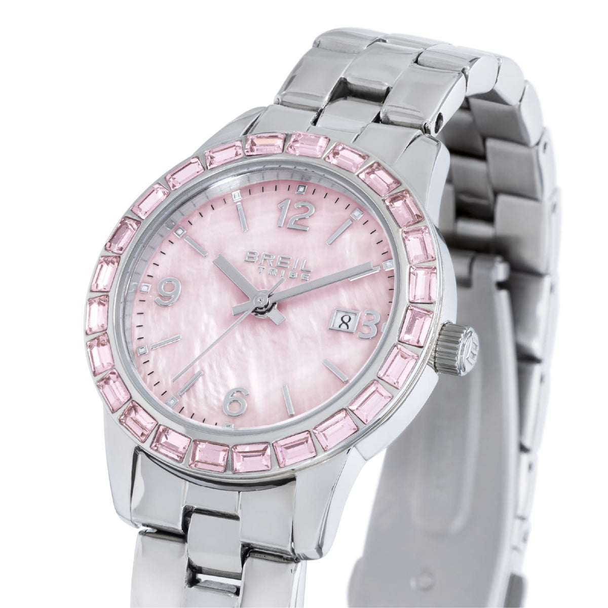 Orologio solo tempo Breil Glow and Go in acciaio e rosa MISURA UNICA