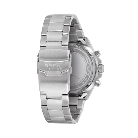 Orologio cronografo Breil Stand Guard in acciaio e blu MISURA UNICA