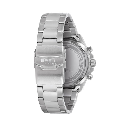 Orologio cronografo Breil Stand Guard in acciaio e blu MISURA UNICA