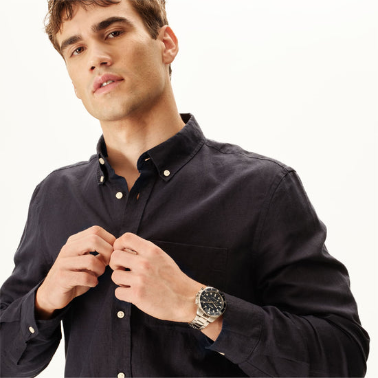 Orologio cronografo Breil Stand Guard in acciaio e blu MISURA UNICA